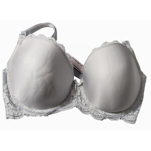 Victoria's‎ Secret Dream Angels Demi Bra Silver Pearl Lace Trim 32DDD
